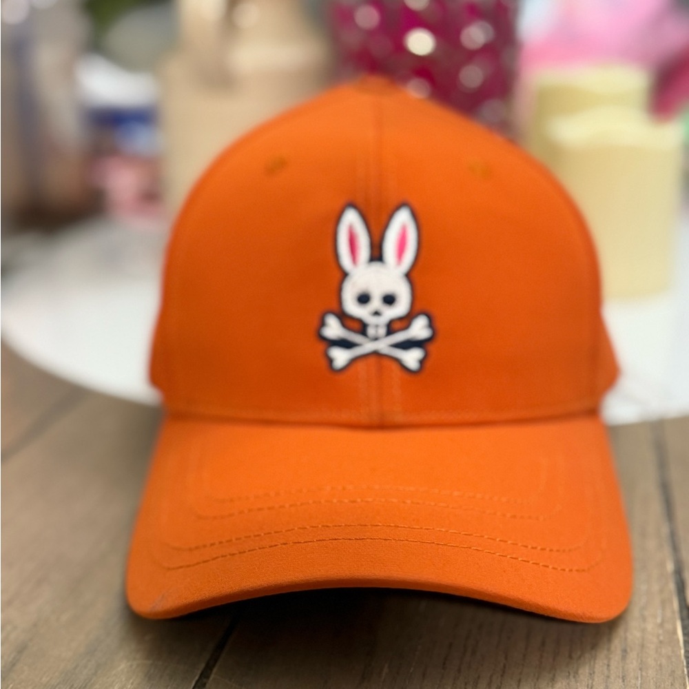 Psycho Bunny Orange Baseball Cap